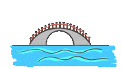 Lake Bridge Sticker
