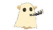 Halloween Ghost Sticker by Bókasafn Hafnarfjarðar