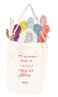 Knitting Yarn Sticker by Loome