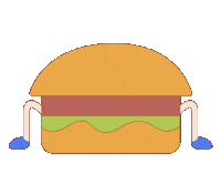 Happy Food On The Go Sticker