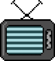 8-Bit Television Sticker