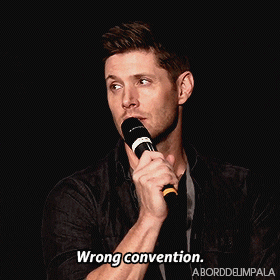 aborddelimpala giphyupload jensen ackles wrong convention GIF