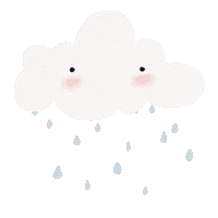 Sad Rain Sticker