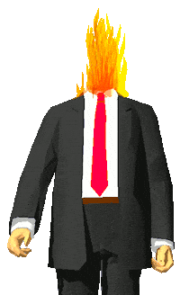 Angry Fire Sticker by badblueprints