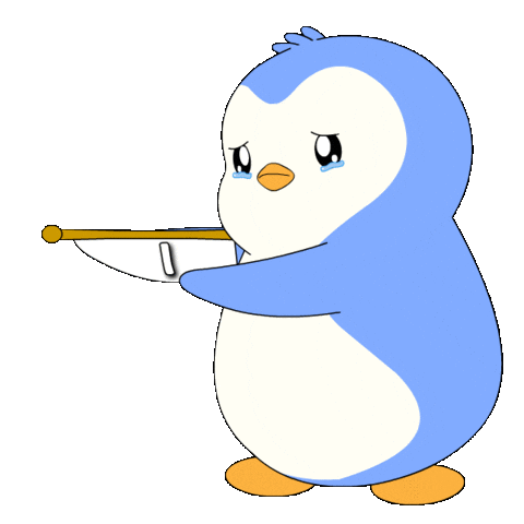 Sad Miss You Sticker by Pudgy Penguins