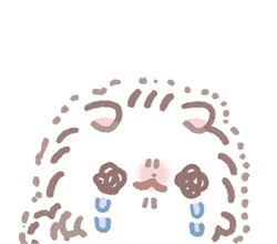 Sad Face Sticker by PomeranianMochi