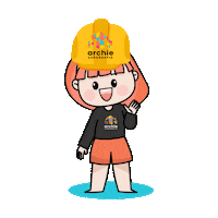 Happy Girl Sticker by Archie Cenografia