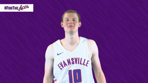 Purple Aces Evansville GIF by UE Athletics