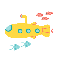 The Sea Fish Sticker by Widianiely