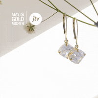 gold earrings GIF