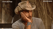 bored raz degan GIF by Isola dei Famosi