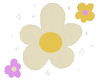 Brushpan flower drawing spring draw Sticker