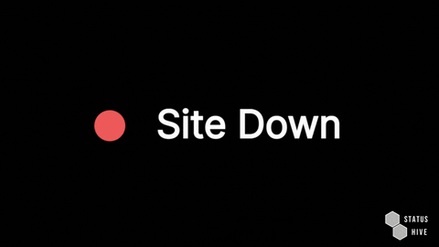 StatusHive giphyupload downtime site down its broken GIF