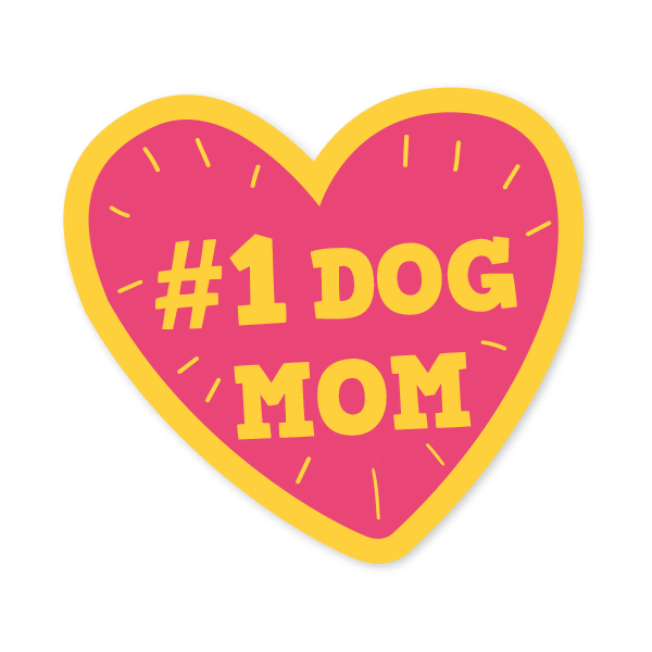 Dog Heart Sticker by Smoofl
