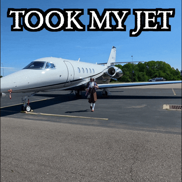 Im Rich Private Jet GIF