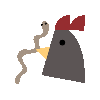 Huhn Sticker by wertgeben.at