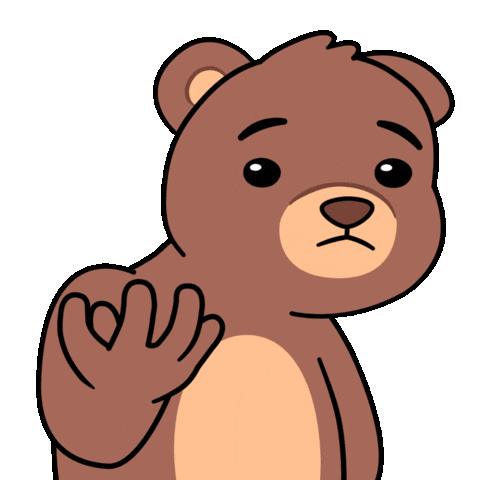 Kidding What Sticker by BEARISH