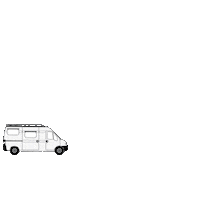 Driving Camper Van Sticker by WanderwerkCreative