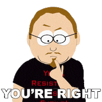 Youre Right Sticker by South Park