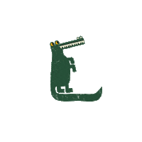Jacare Sticker by afabula