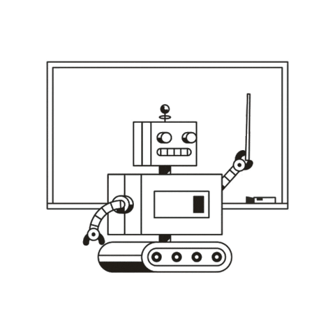 landschoolmx giphyupload school robot teacher Sticker