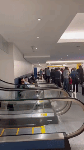 Passengers Pack Newark Airport Amid Flight Disruptions