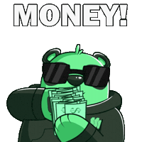 Im Rich Money Money Sticker by SuperVerse