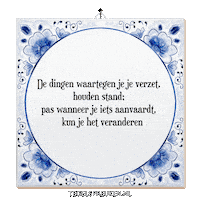 Wijsheid Spreuk Sticker by Tegelspreuken.nl