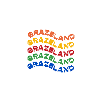 grazelandmelbourne fun food logo eat Sticker
