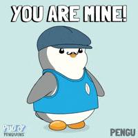 You And Me Penguin GIF by Pudgy Penguins