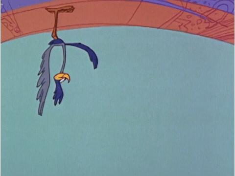 Upside Down Running GIF by Looney Tunes