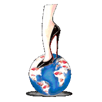 Paris Earth Sticker by Christian Louboutin