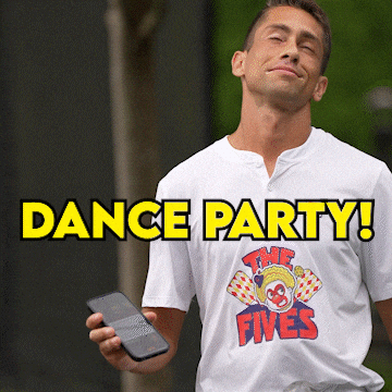 Vibing Dance Party GIF by NJ 5s | Major League Pickleball