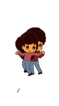 SushMoonTele dance night romance couple Sticker