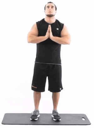 fitgagger giphyupload workout exercise upright prayer rows GIF