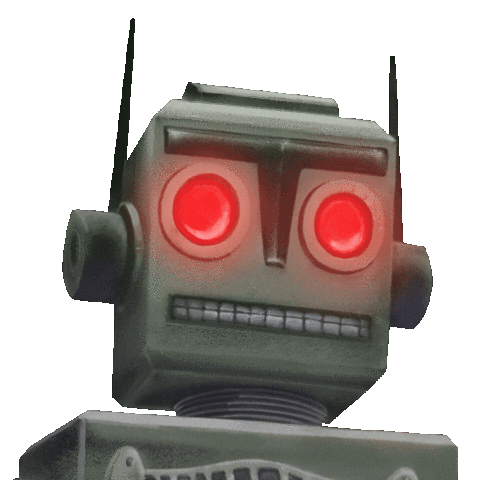 Lurpiv giphyupload 80s robot skateboard Sticker