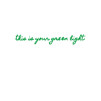 Green Light Sticker by SculptHouse