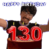 130Th Birthday Sticker