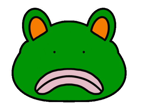 Frog Smile Sticker