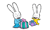 Secret Santa Christmas Sticker by Simon Super Rabbit