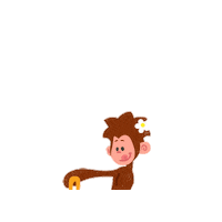 thisisteeandmo kids monkey toddler mum Sticker
