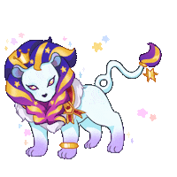 magical_yuki stars sparkle lion galaxy Sticker