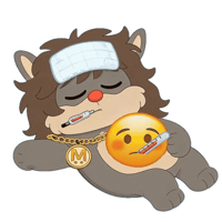 Sick Emoji Sticker