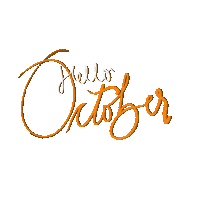 Hello October Sticker