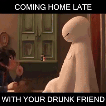 drunk home GIF