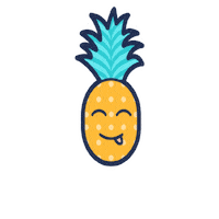 empirecoffee pineapple empirecof empirepineapple bouncing pineapple Sticker