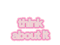 Pink Think Sticker by LovEvolution