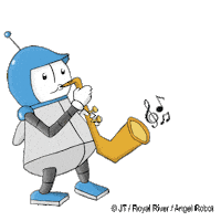 RoyalRiverMusik music robot angel robots Sticker