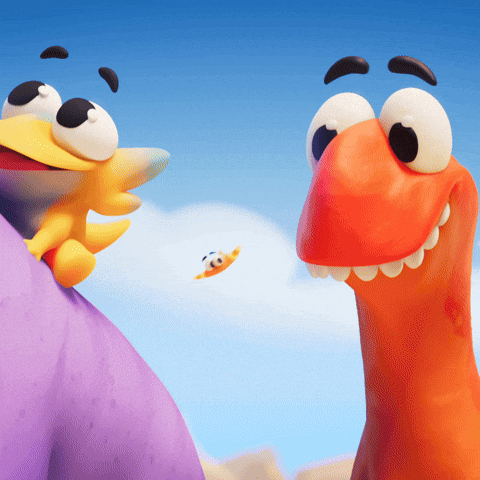 Gang Gang Hello GIF by Claynosaurz