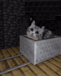 SingNO2 komaru minecraft cat GIF